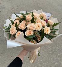 Букет Кремовые розы Латте в Шилово