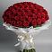 Букет 101 Красная роза Блэк Мэджик в Шилово