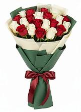 Букет Микс из красных и белых роз #REPLACE_PRED# Шилово