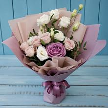 Букет цветов из:  Розы и Лизиантусы в Шилово