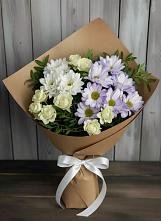 Букет цветов из:  Хризантемы и Розы #REPLACE_PRED# Шилово