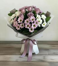 Букет цветов из:  Хризантемы и Розы в Шилово