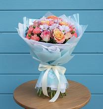 Букет цветов из:  Хризантемы и Розы #REPLACE_PRED# Шилово