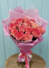 Букет 15 Розовых роз Равель в Шилово