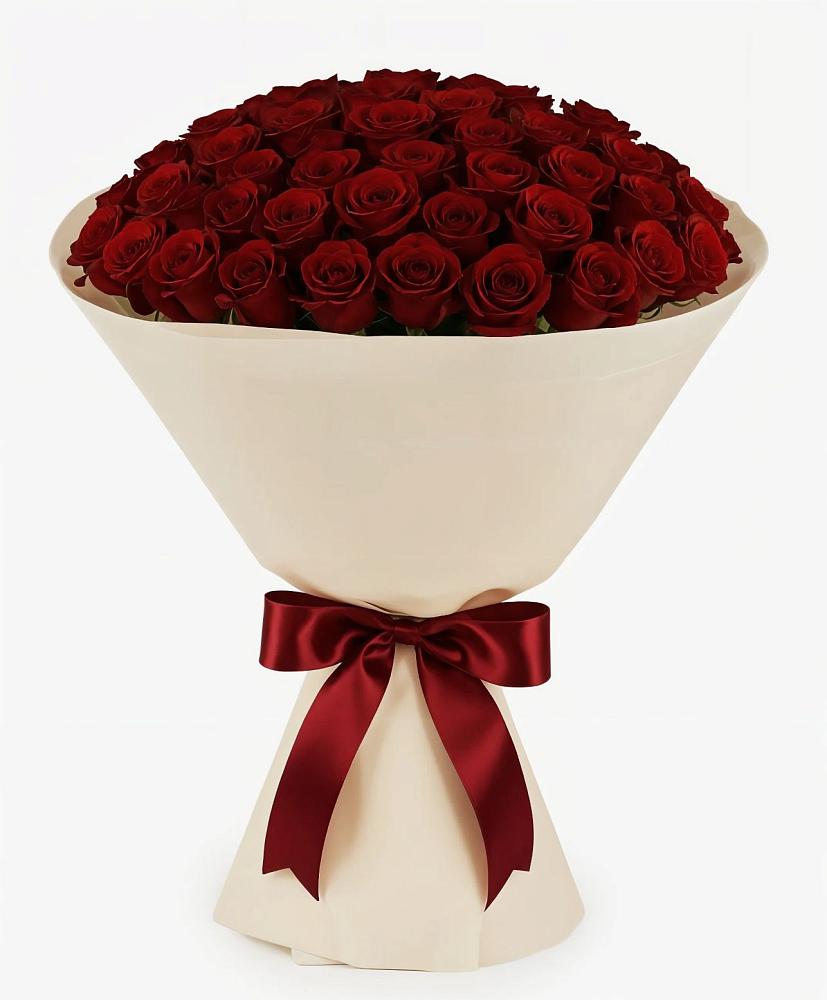 Букет 101 Бордовая роза Блэк Бакарра в Шилово