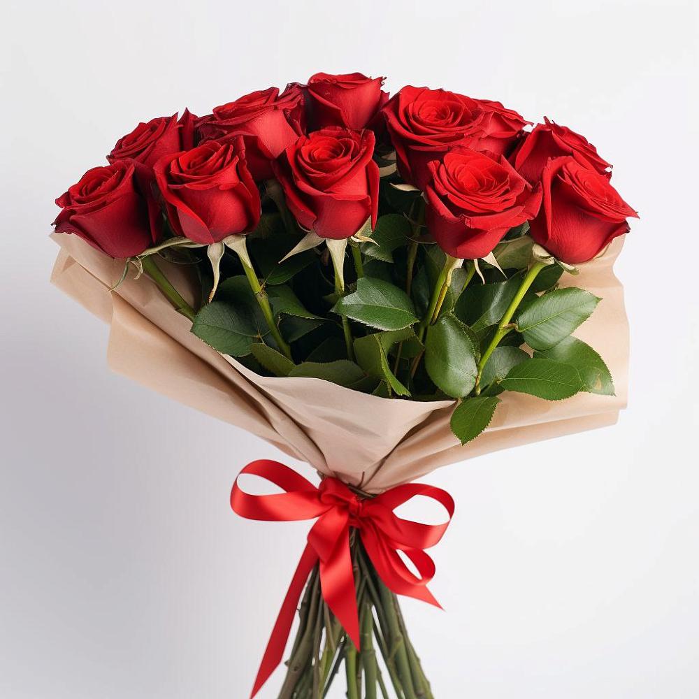 Букет 11 Красных роз Эдлесс Лав в Шилово