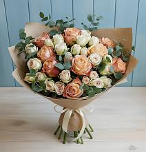 Букет цветов из:  Альстромерии и Розы #REPLACE_PRED# Шилово